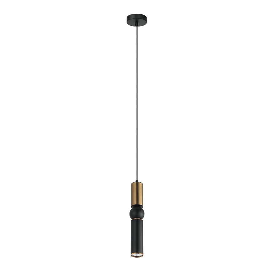 ITALUX - Kattokruunu johdossa ISIDORA 1xGU10/25W/230V musta/pronssi