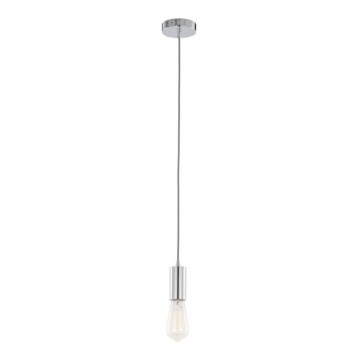 ITALUX - Kattokruunu johdossa MODERNA 1xE27/60W/230V kiiltävä kromi