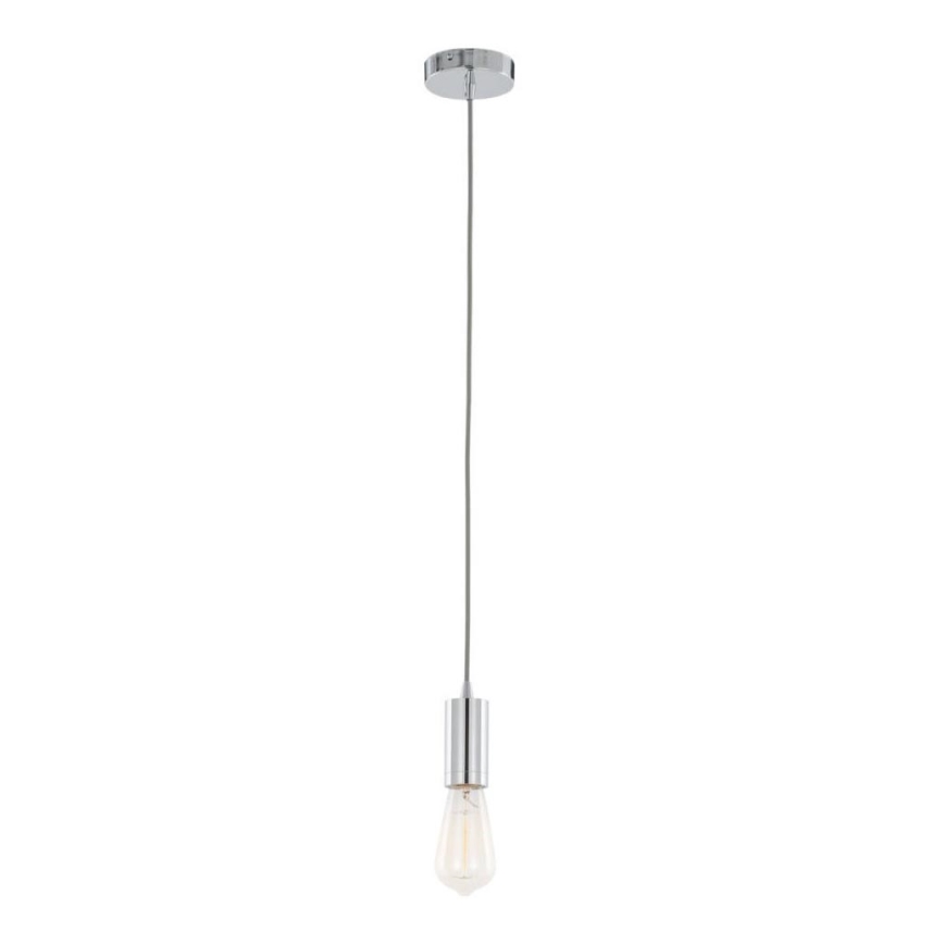 ITALUX - Kattokruunu johdossa MODERNA 1xE27/60W/230V kiiltävä kromi