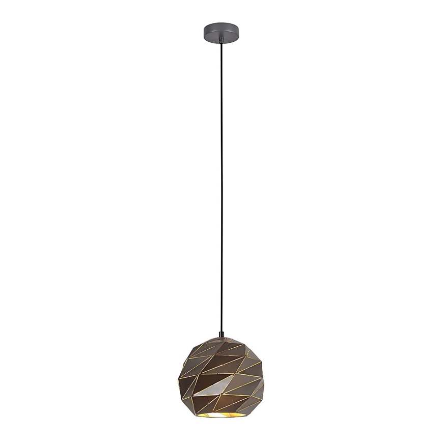 ITALUX - Kattokruunu johdossa PALERMO 1xE27/40W/230V halkaisija 23 cm antrasiitti
