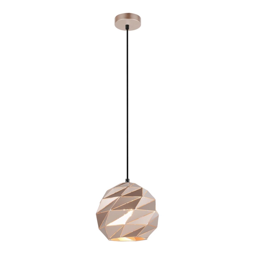 ITALUX - Kattokruunu johdossa PALERMO 1xE27/40W/230V halkaisija 23 cm Ruusukulta