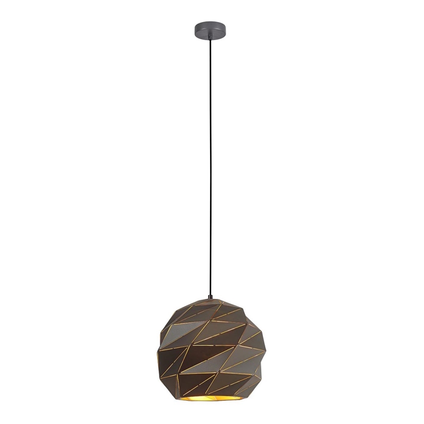 ITALUX - Kattokruunu johdossa PALERMO 1xE27/40W/230V halkaisija 32 cm antrasiitti