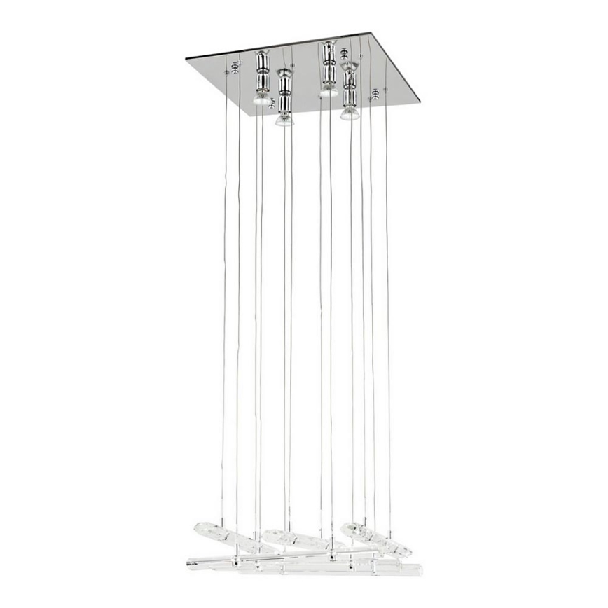 ITALUX - Kattokruunu narulla DIAMOND 4xGU10/50W/230V + 12xG4/10W