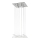 ITALUX - Kattokruunu narulla DIAMOND 4xGU10/50W/230V + 12xG4/10W