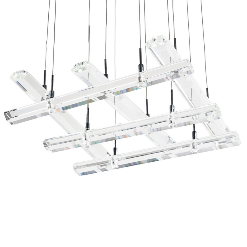 ITALUX - Kattokruunu narulla DIAMOND 4xGU10/50W/230V + 12xG4/10W