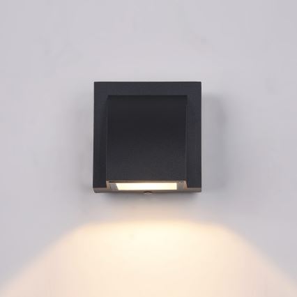 ITALUX - LED-ulkoseinävalaisin EDGAR LED/3W/230V IP54 3000K musta