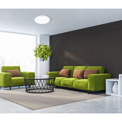 ITALUX - LED-kattovalaisin PELARO LED/30W/230V 3000K halkaisija 40 cm valkoinen