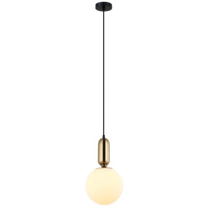 ITALUX - Kattokruunu johdossa ALDEVA 1xE27/40W/230V halkaisija 20 cm musta/pronssi