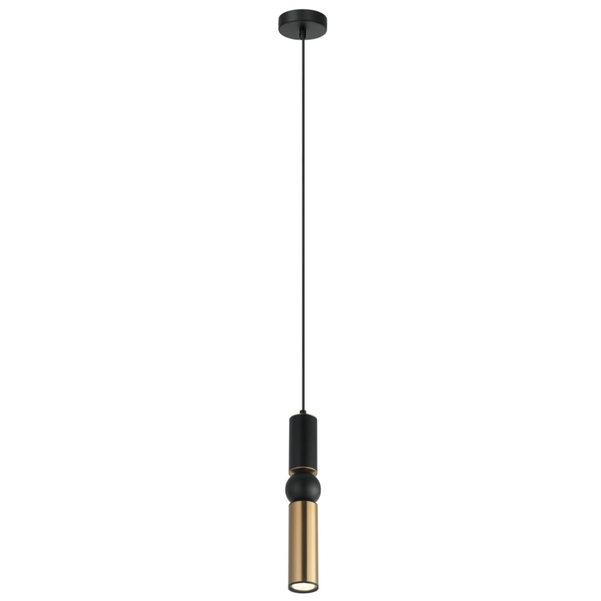 ITALUX - Kattokruunu johdossa ISIDORA 1xGU10/25W/230V musta/pronssi