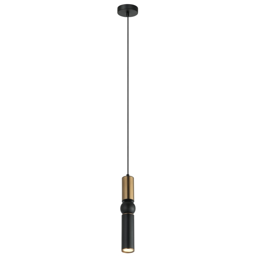 ITALUX - Kattokruunu johdossa ISIDORA 1xGU10/25W/230V musta/pronssi