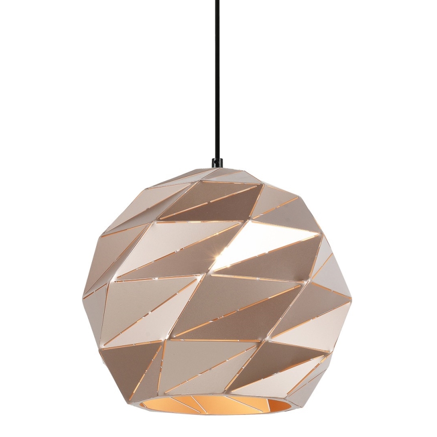 ITALUX - Kattokruunu johdossa PALERMO 1xE27/40W/230V halkaisija 32 cm Ruusukulta