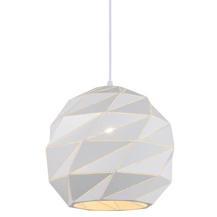 ITALUX - Kattokruunu johdossa PALERMO 1xE27/40W/230V halkaisija 32 cm valkoinen
