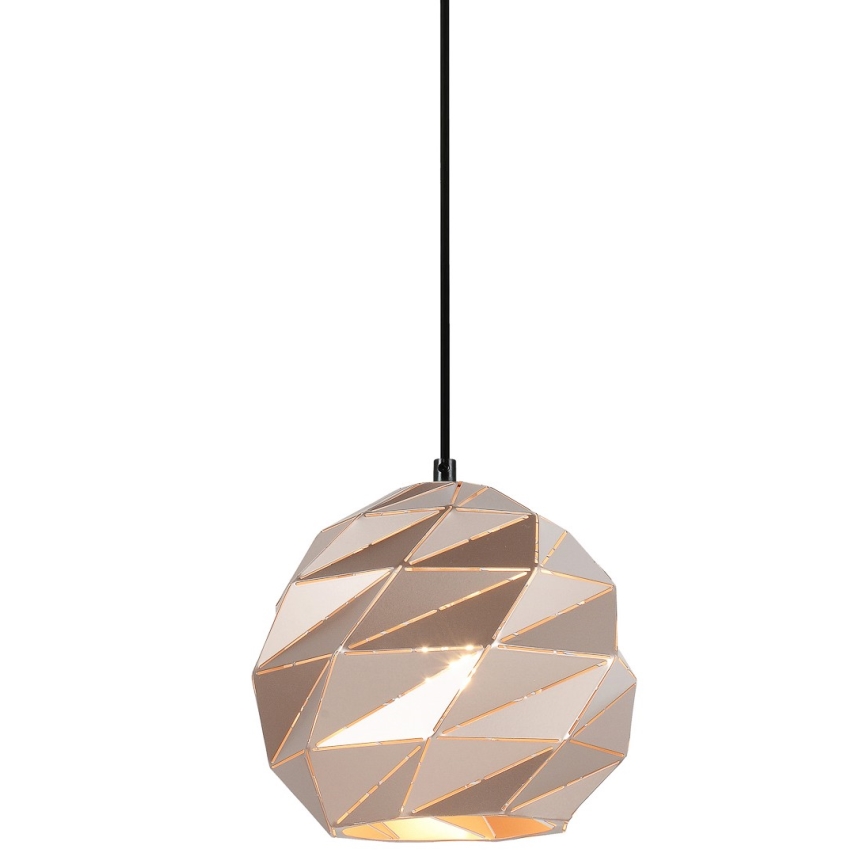 ITALUX - Kattokruunu johdossa PALERMO 1xE27/40W/230V halkaisija 23 cm Ruusukulta