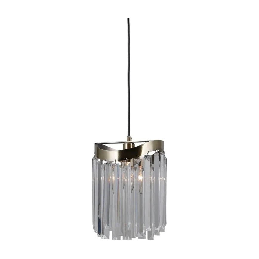 ITALUX - Kattokruunu johdossa SABRIGA 1xE14/40W/230V mattakromi