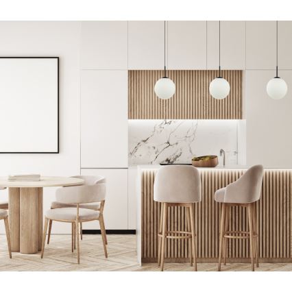 ITALUX - Ripustettava kattovalaisin DEORE 1xE27/40W/230V halkaisija 30 cm musta