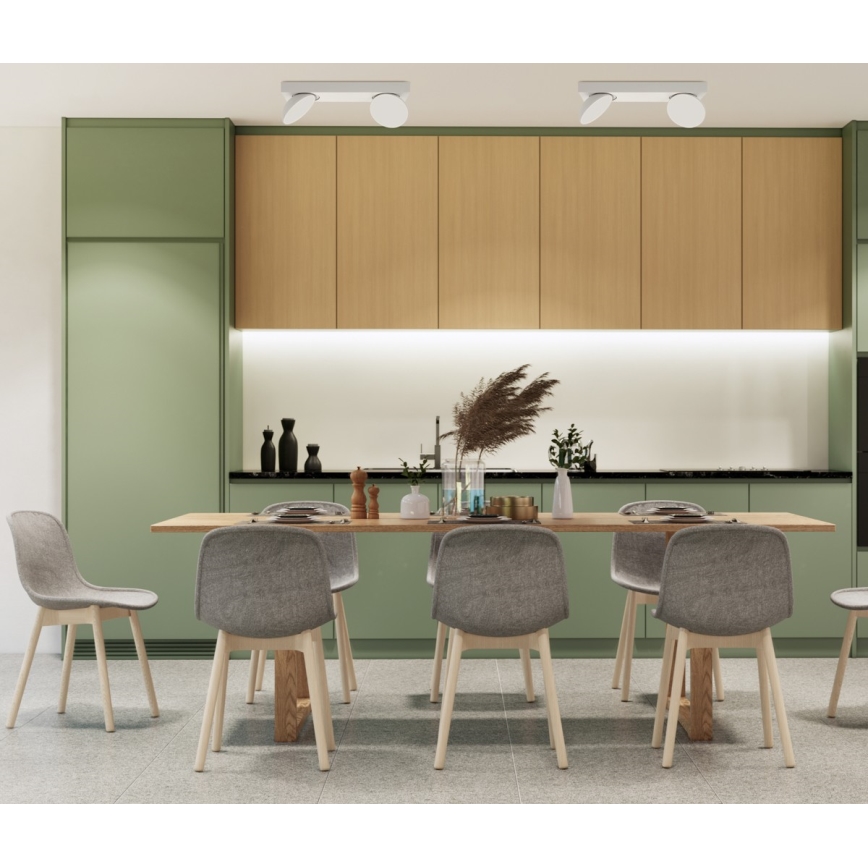 ITALUX - LED-kohdevalaisin CASTELIO 2xLED/5W/230V 4000K valkoinen