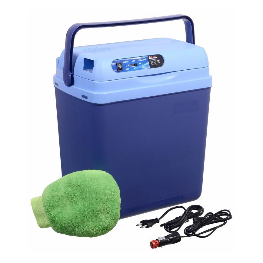 Jäähdytyslaatikko näytöllä 48 W/230 V/12 V, 25 l, sininen