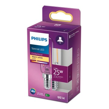 jääkaapin LED-polttimo VINTAGE Philips T25L E14/2,1W/230V 2700K