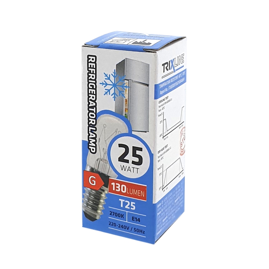 Jääkaapin polttimo T25 E14/25W/230V 2700K