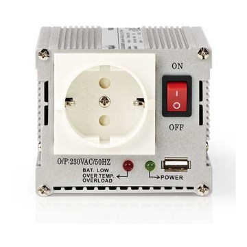 Jännitteenmuunnin 300W/24/230V + USB