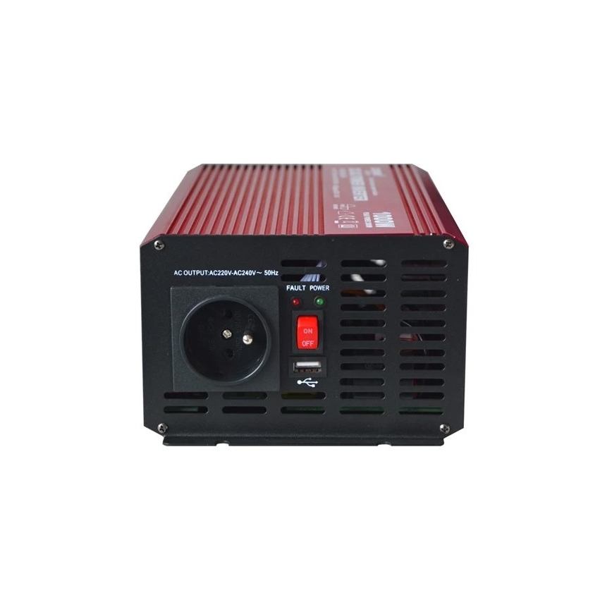 Jännitteenmuunnin CARSPA 1000W/12/230V + USB