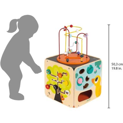 Janod - Interaktiivinen kuutio labyrintilla MULTI ACTIVITY