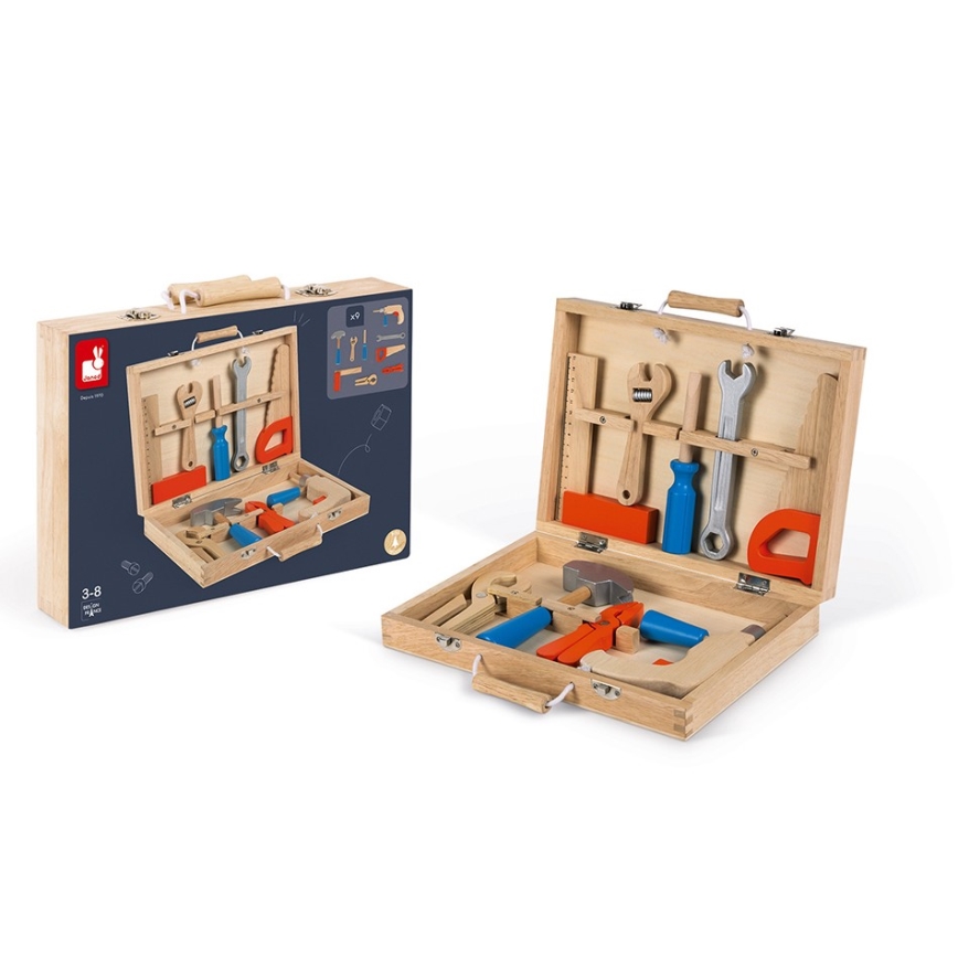 Janod - Kotelo työkaluineen BRICOKIDS