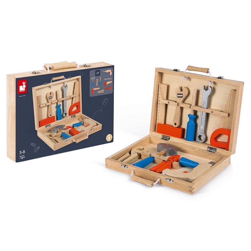 Janod - Kotelo työkaluineen BRICOKIDS