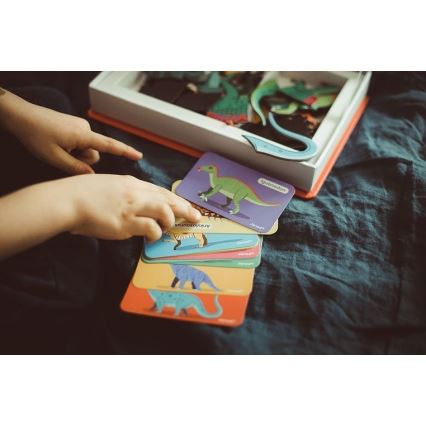 Janod - Magneettinen interaktiivinen sarja MAGNETIBOOK dinosaurukset