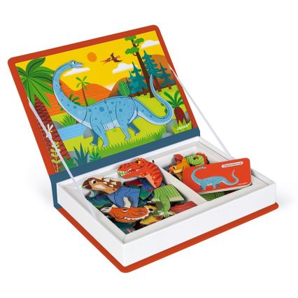 Janod - Magneettinen interaktiivinen sarja MAGNETIBOOK dinosaurukset