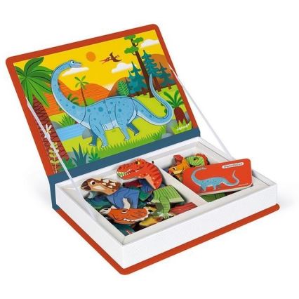 Janod - Magneettinen interaktiivinen sarja MAGNETIBOOK dinosaurukset