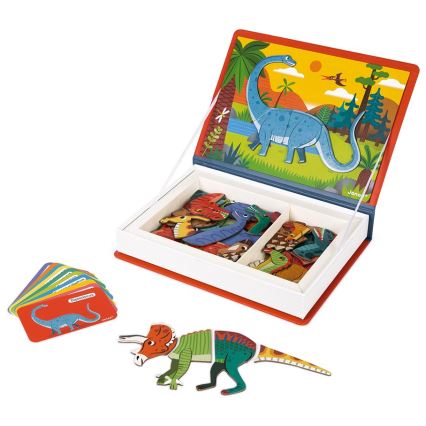 Janod - Magneettinen interaktiivinen sarja MAGNETIBOOK dinosaurukset