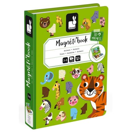 Janod - Magneettinen interaktiivinen setti MAGNETIBOOK eläimet