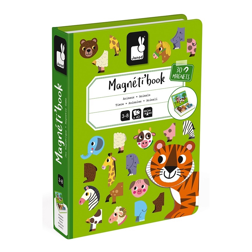 Janod - Magneettinen interaktiivinen setti MAGNETIBOOK eläimet