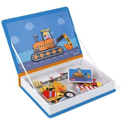 Janod - Magneettinen interaktiivinen setti MAGNETIBOOK kuljetusväline