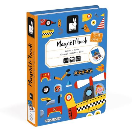 Janod - Magneettinen interaktiivinen setti MAGNETIBOOK kuljetusväline