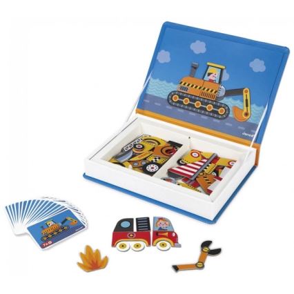 Janod - Magneettinen interaktiivinen setti MAGNETIBOOK kuljetusväline