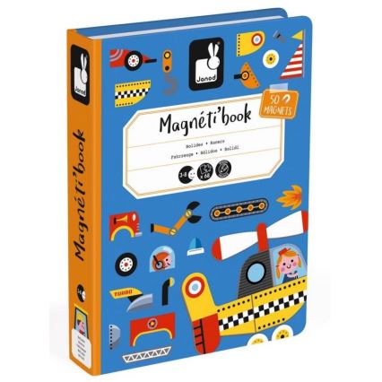 Janod - Magneettinen interaktiivinen setti MAGNETIBOOK kuljetusväline
