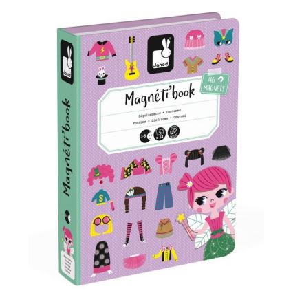 Janod - Magneettinen interaktiivinen setti MAGNETIBOOK tyttö