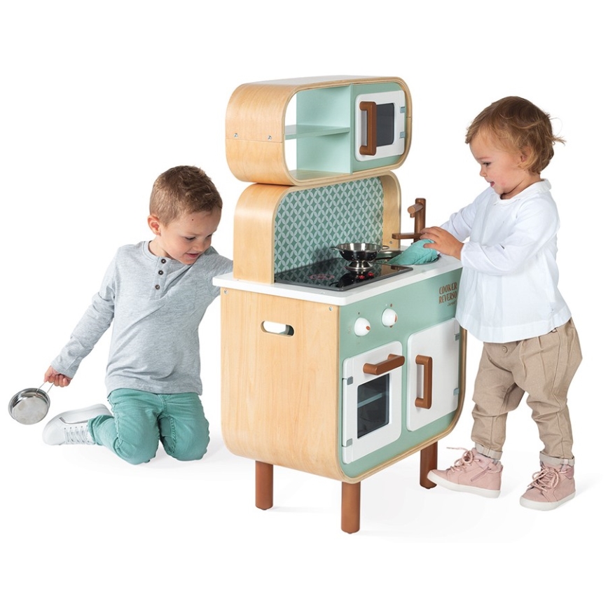 Janod - Puinen keittiö 2in1 REVERSO