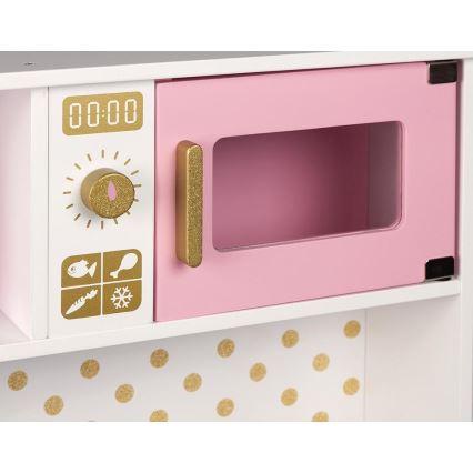 Janod - Puinen keittiö LED-keittotasolla CANDY CHIC