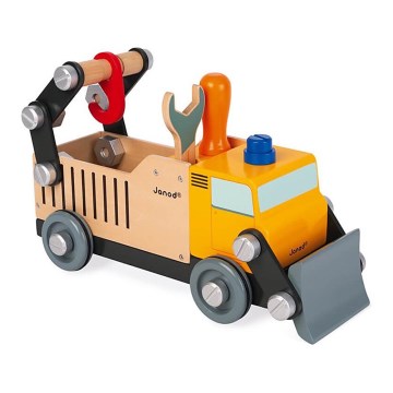 Janod - Puinen rakennussarja BRICOKIDS kuorma-auto