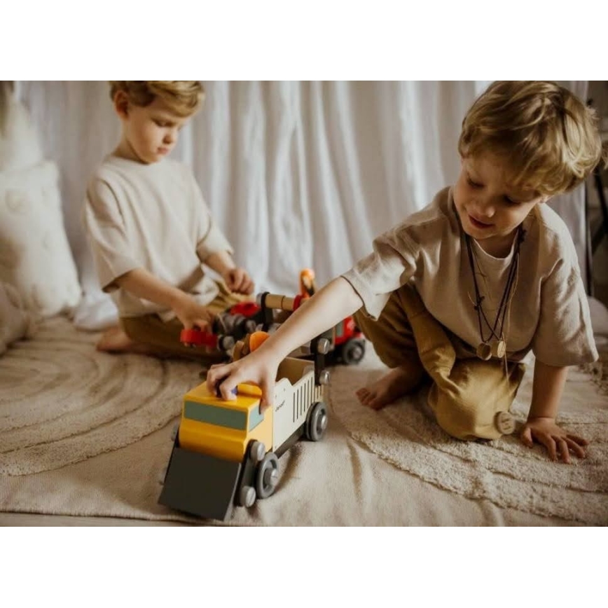 Janod - Puinen rakennussarja BRICOKIDS kuorma-auto