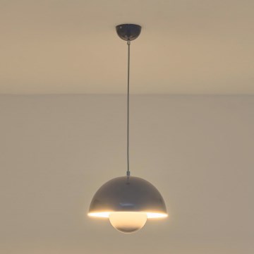 JARDEN-riippuvalaisin johdolla, 1xE27/15W/230V, harmaa