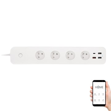 Jatkojohto 1,5 m 4Z + 4xUSB Wi-Fi