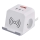 Jatkojohto kuutio langattomalla latauksella QI 2Z +2xUSB-A+1xUSB-C 2m valkoinen