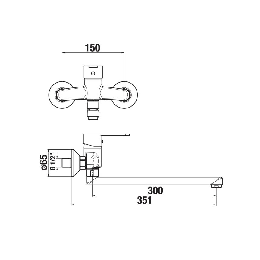 JIKA H3111Z70042401 - Pesuallashana LYRA 15x35,1 cm kiiltävä kromi