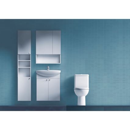 JIKA H4532410383041 - Peilikaappi hyllyn kanssa LYRA 80x60 cm valkoinen