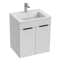 JIKA H4536111763001 - Kylpyhuonekaappi altaan kanssa CUBE 60,7x55 cm valkoinen