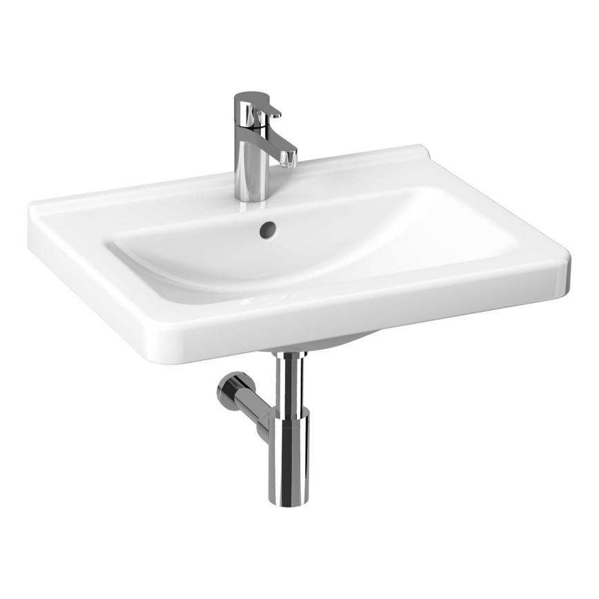JIKA H8104240001041 - Seinään ripustettava allas CUBITO 65x48,5 cm keramiikka/valkoinen